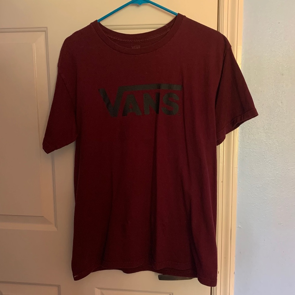 Vans Maroon Graphic Logo Tee